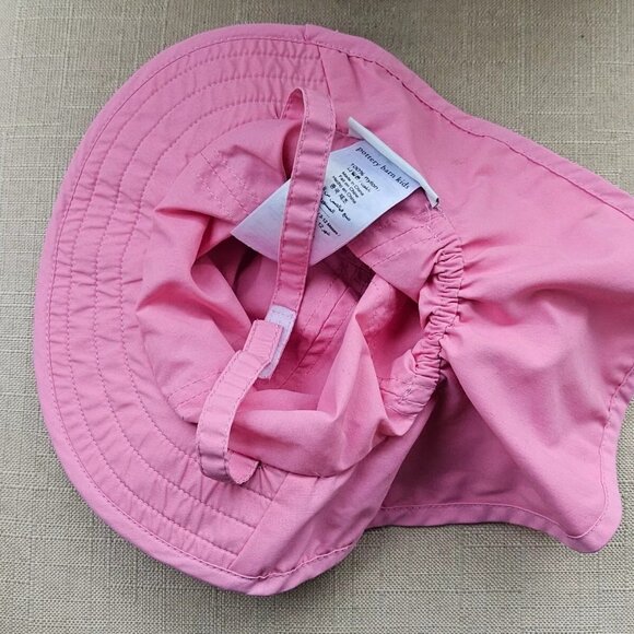 Pottery Barn Kids Hat Pink/White Bucket Cow Boy Hat Cap Size 3-12 month - Picture 7 of 11
